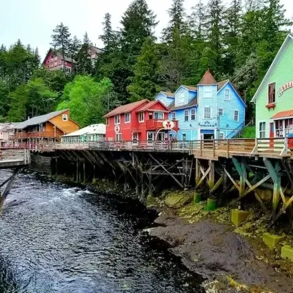 Creek Street in Ketchikan Alaska